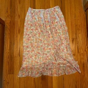 Colorful Midi Skirt Vintage